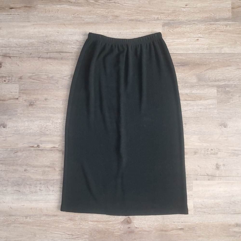 Black Skirt Gauze-Like Large Petite Goth